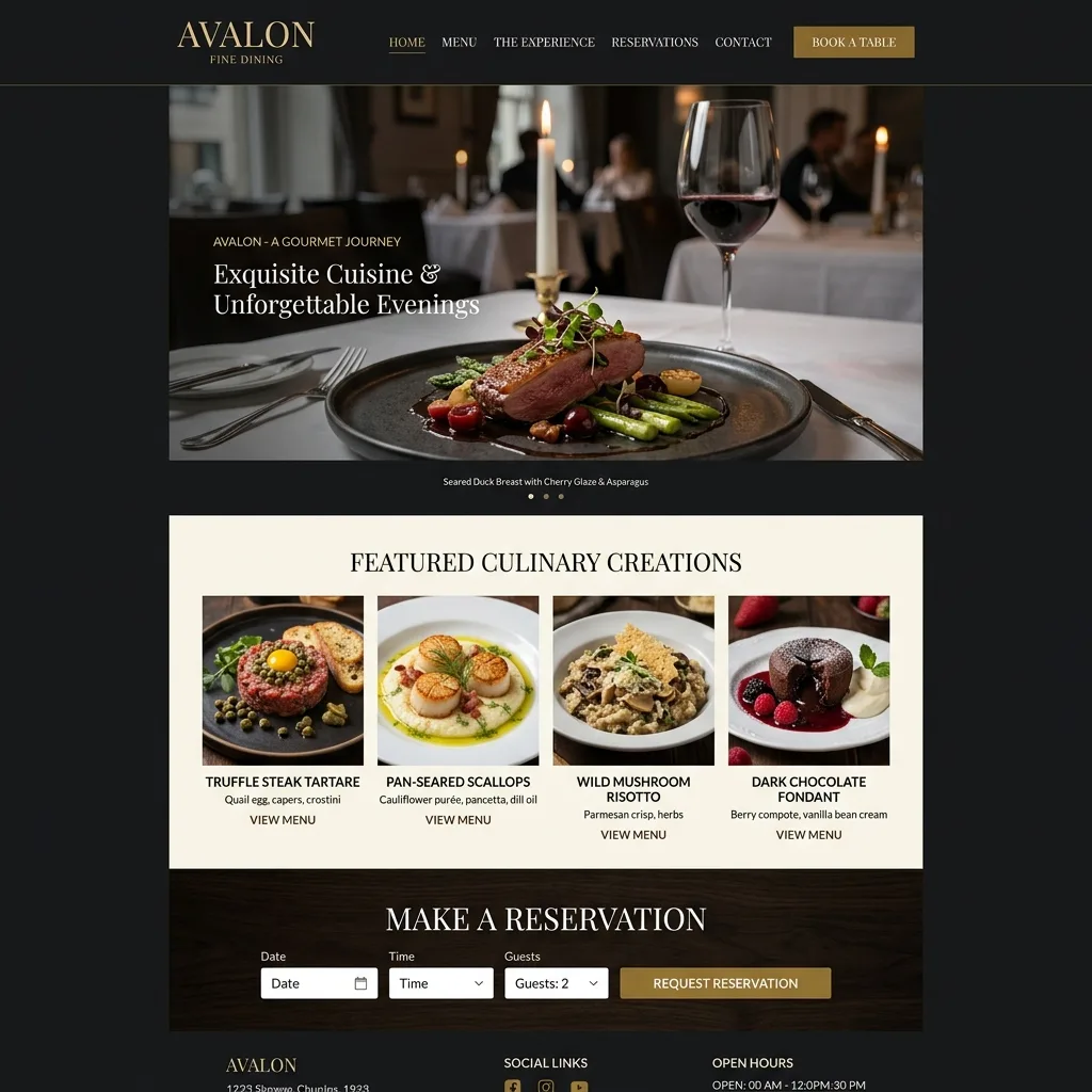 Restaurant Website